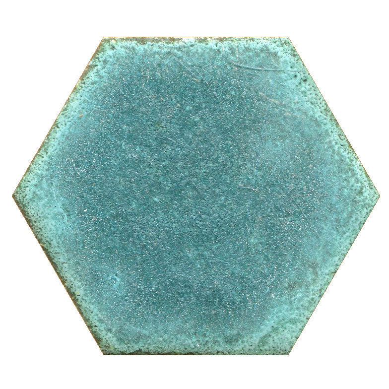 aqua matte Hexagon
